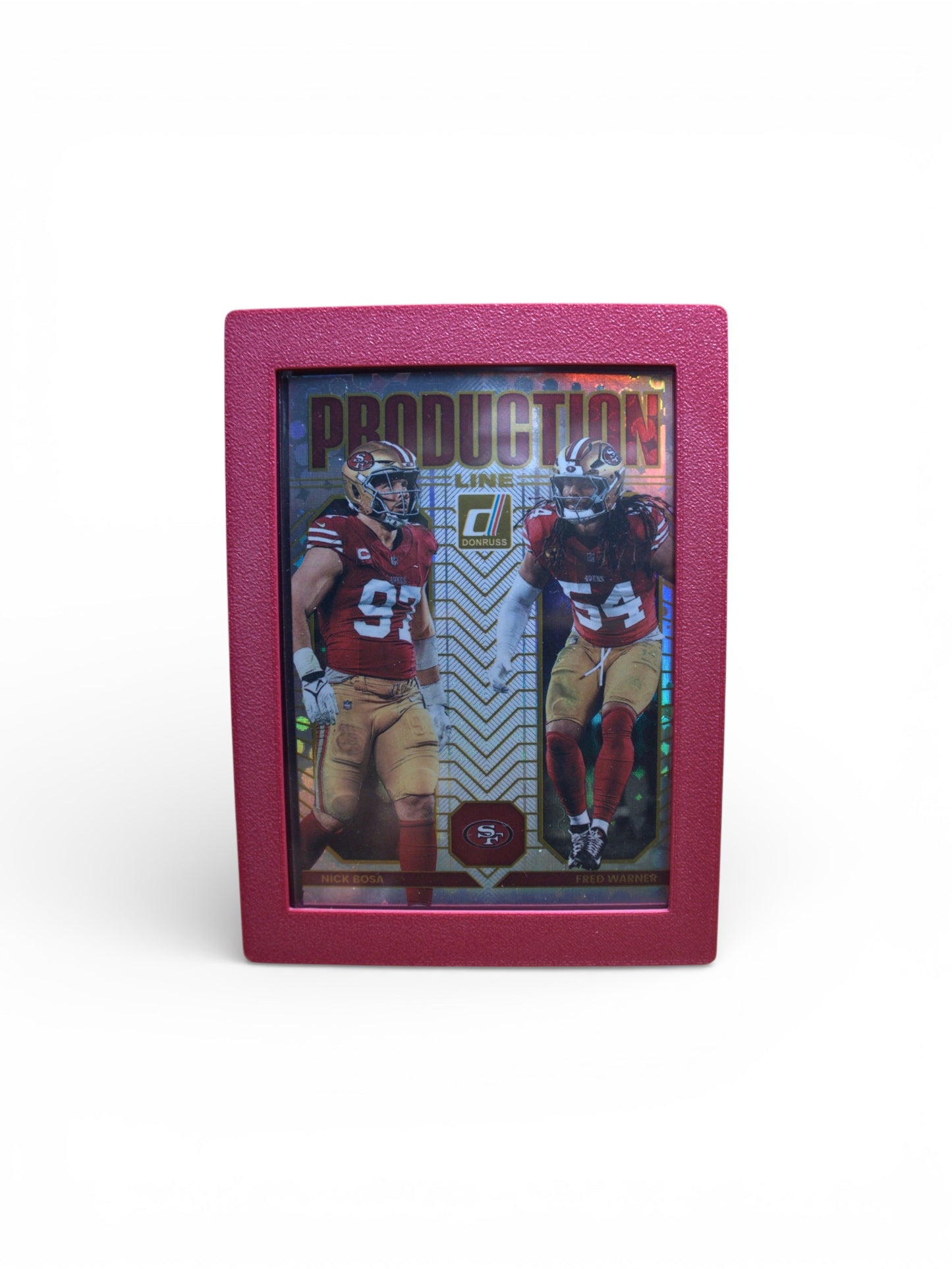 Trading Card Display for Top Loader -  Wine Red